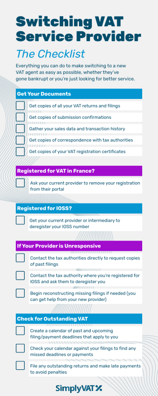 Switching VAT Service Provider: The Checklist